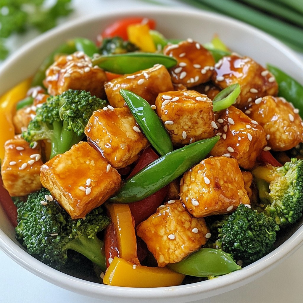 Teriyaki Tofu Stir Fry Scrumptious Vegetable Delight