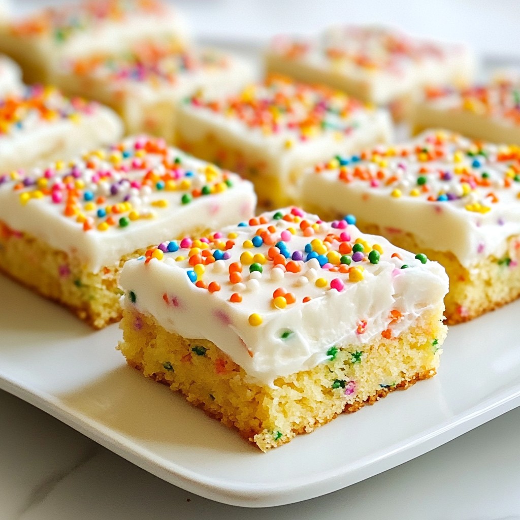 Funfetti Sugar Cookie Bars Sweet and Easy Recipe