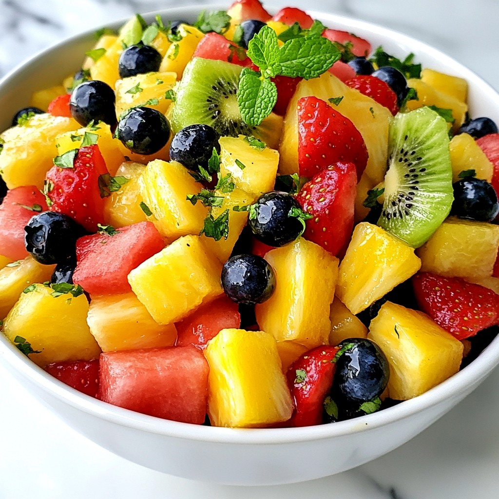 Honey Lime Fruit Salad Refreshing Summer Delight
