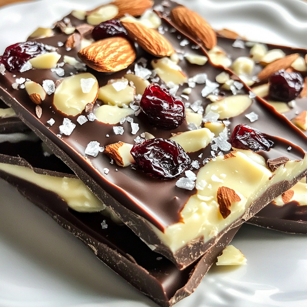 Cherry Almond Chocolate Bark Delightful and Decadent