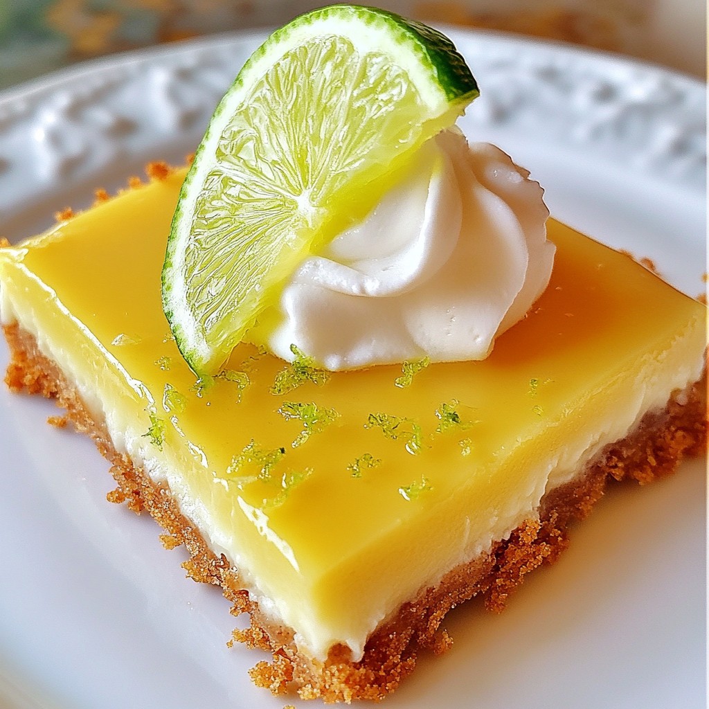 Key Lime Pie Bars Flavorful and Easy Treat