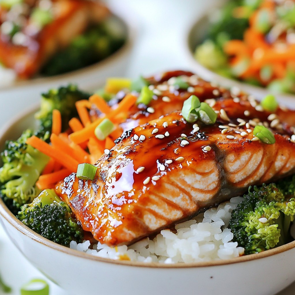Teriyaki Salmon Rice Bowls Flavorful and Simple Meal