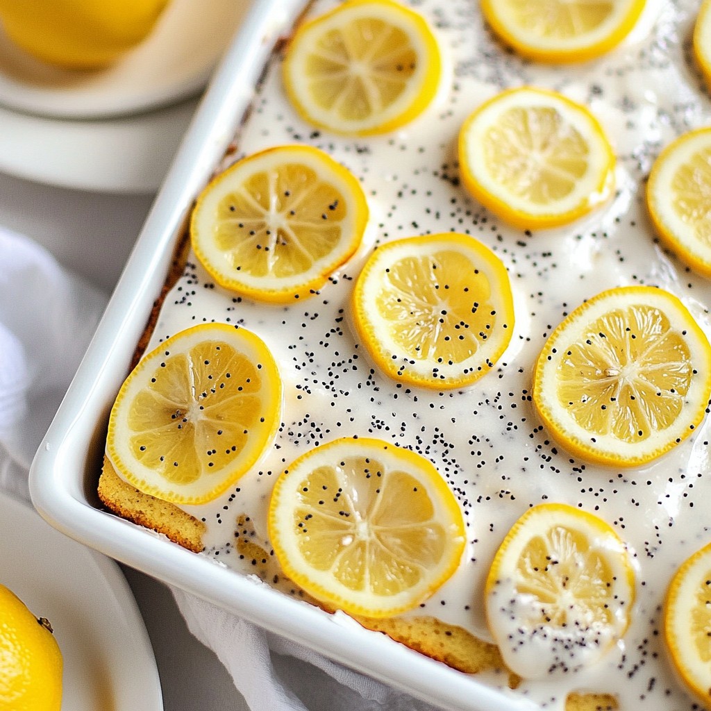 Lemon Poppy Seed Sheet Cake Delightful and Easy Recipe