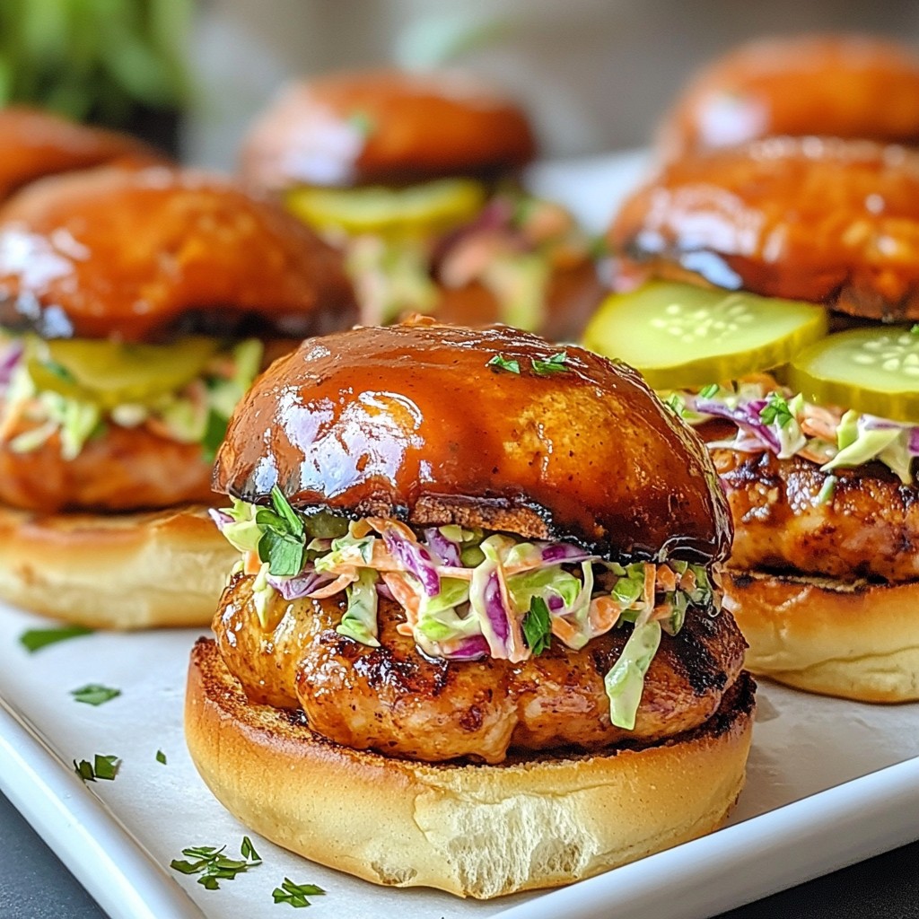 BBQ Grilled Chicken Sausage Sliders Delightful Recipe