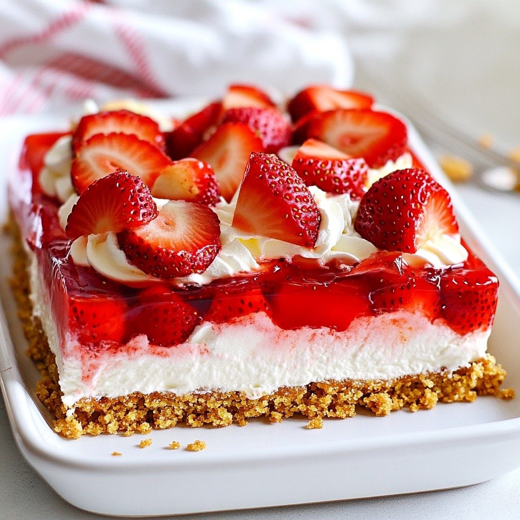 Strawberry Pretzel Salad Bars Delightful and Easy Recipe