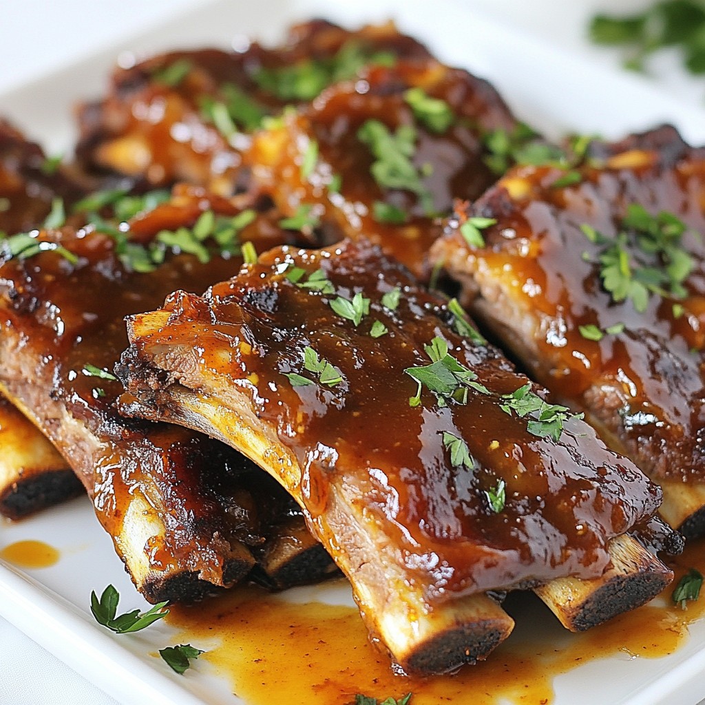 Honey Glazed Barbecue Beef Ribs Simple and Tasty