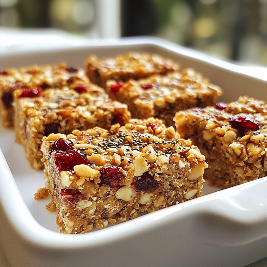 Cranberry Almond Energy Bars Powerful and Healthy Snack