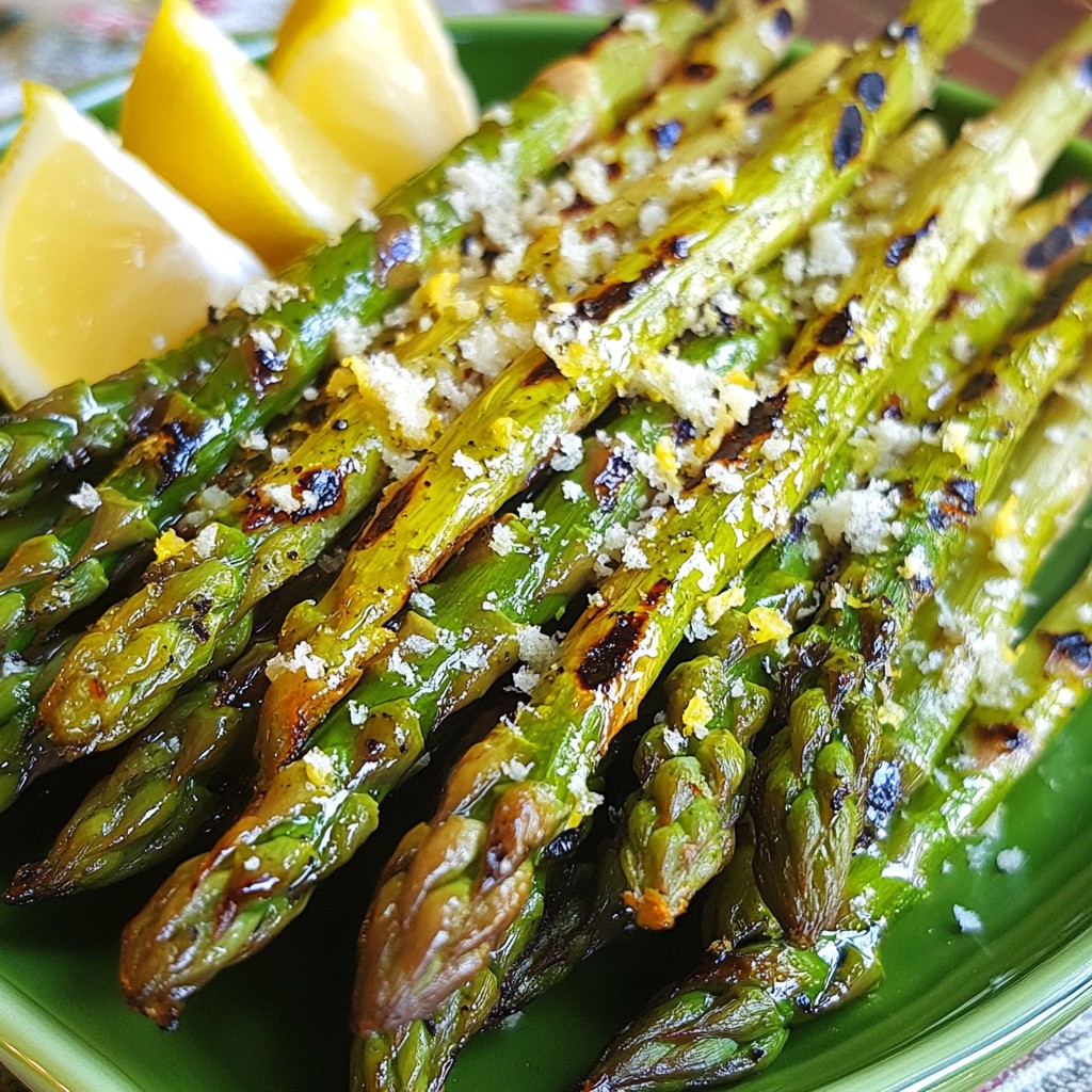 Grilled Lemon Garlic Asparagus Spears Simple Delight