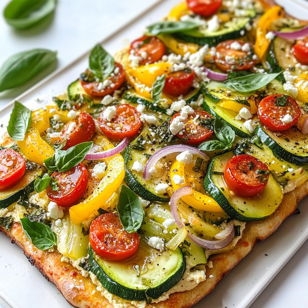 Veggie Supreme Flatbread Tasty and Easy Recipe