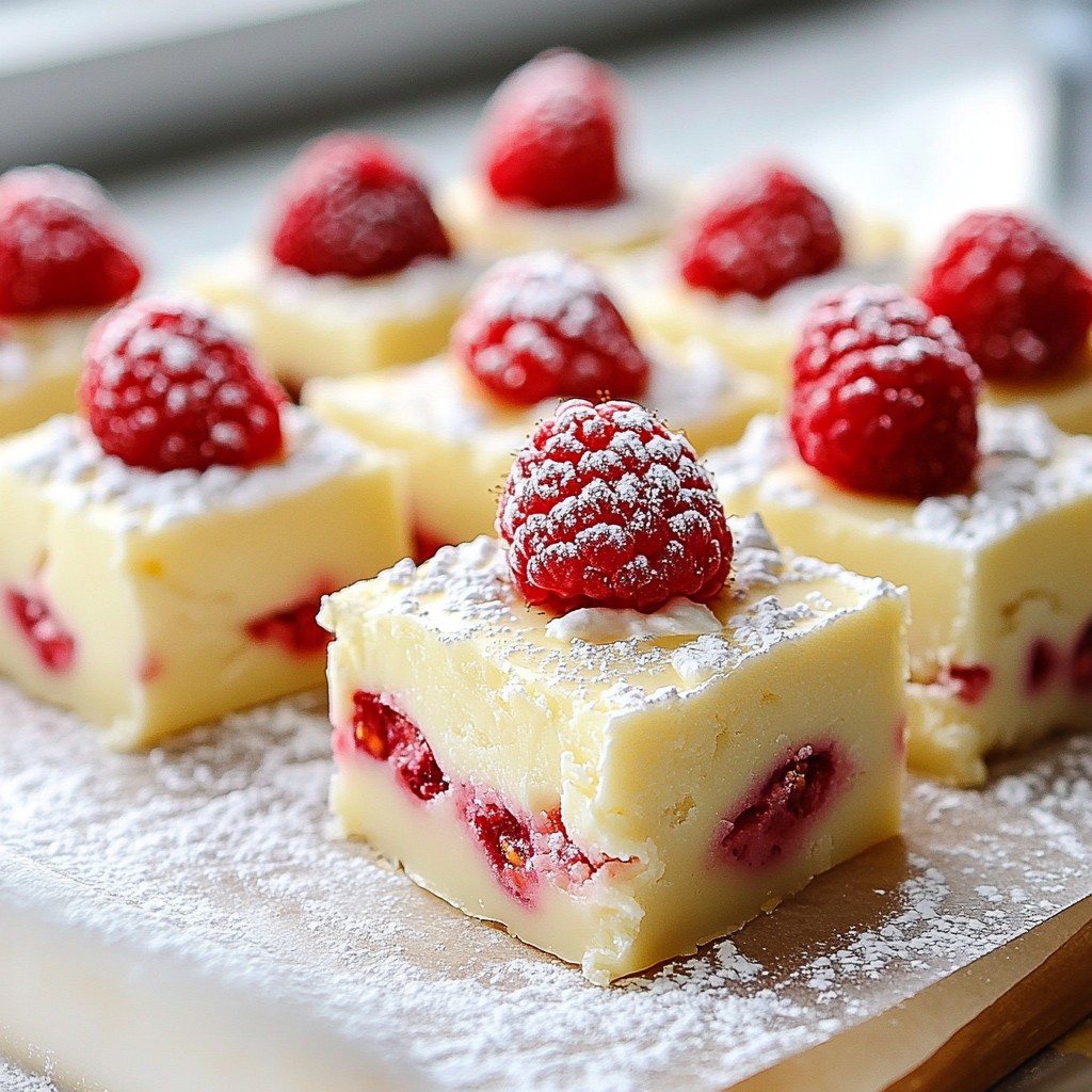 Creamy White Chocolate Raspberry Fudge Delight