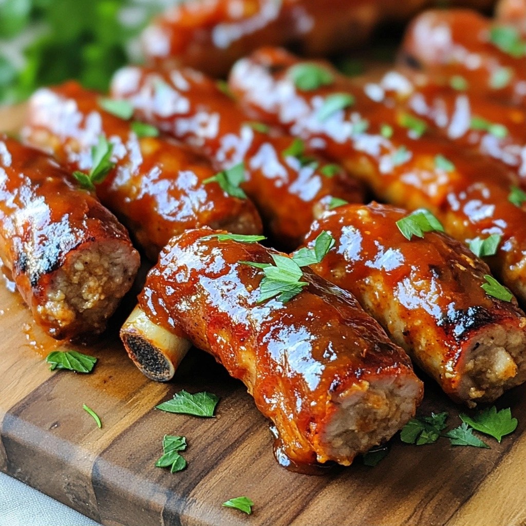 Slow-Cooked BBQ Chicken Sausage Ribs Recipe Delight