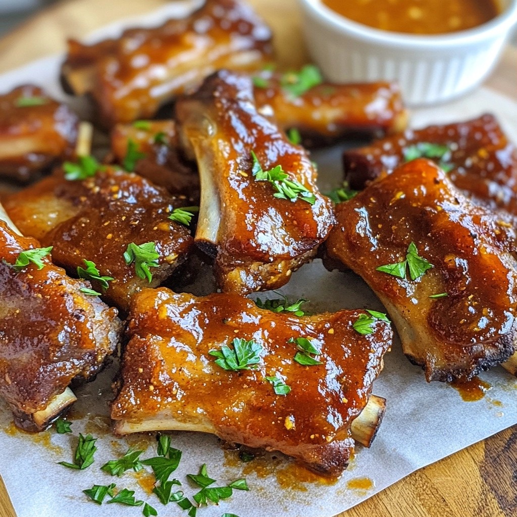 Sweet and Smoky Barbecue Beef Riblet Bites Delight
