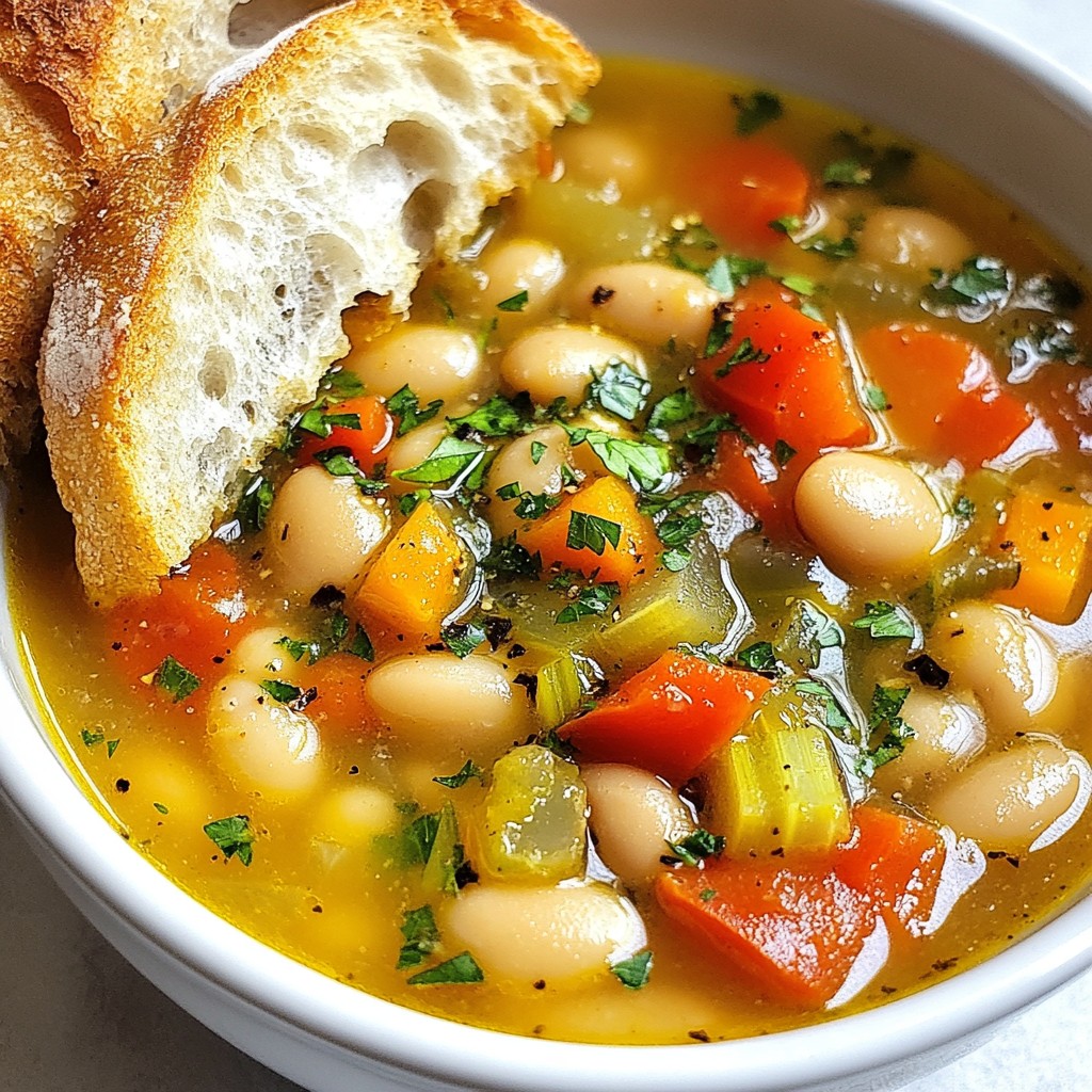 Tuscan White Bean Soup Flavorful and Nourishing Meal