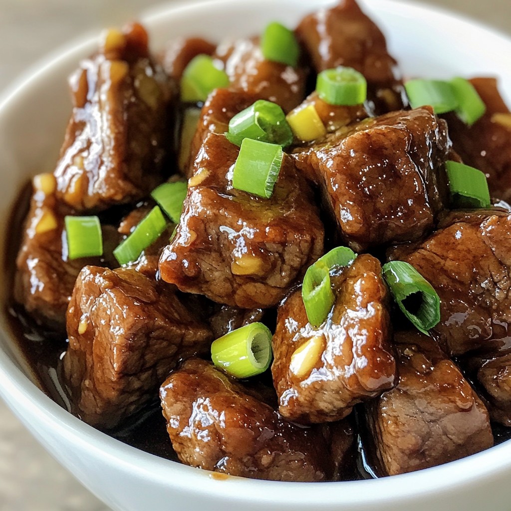 Savory Brown Sugar Bourbon Steak Tips for Dinner