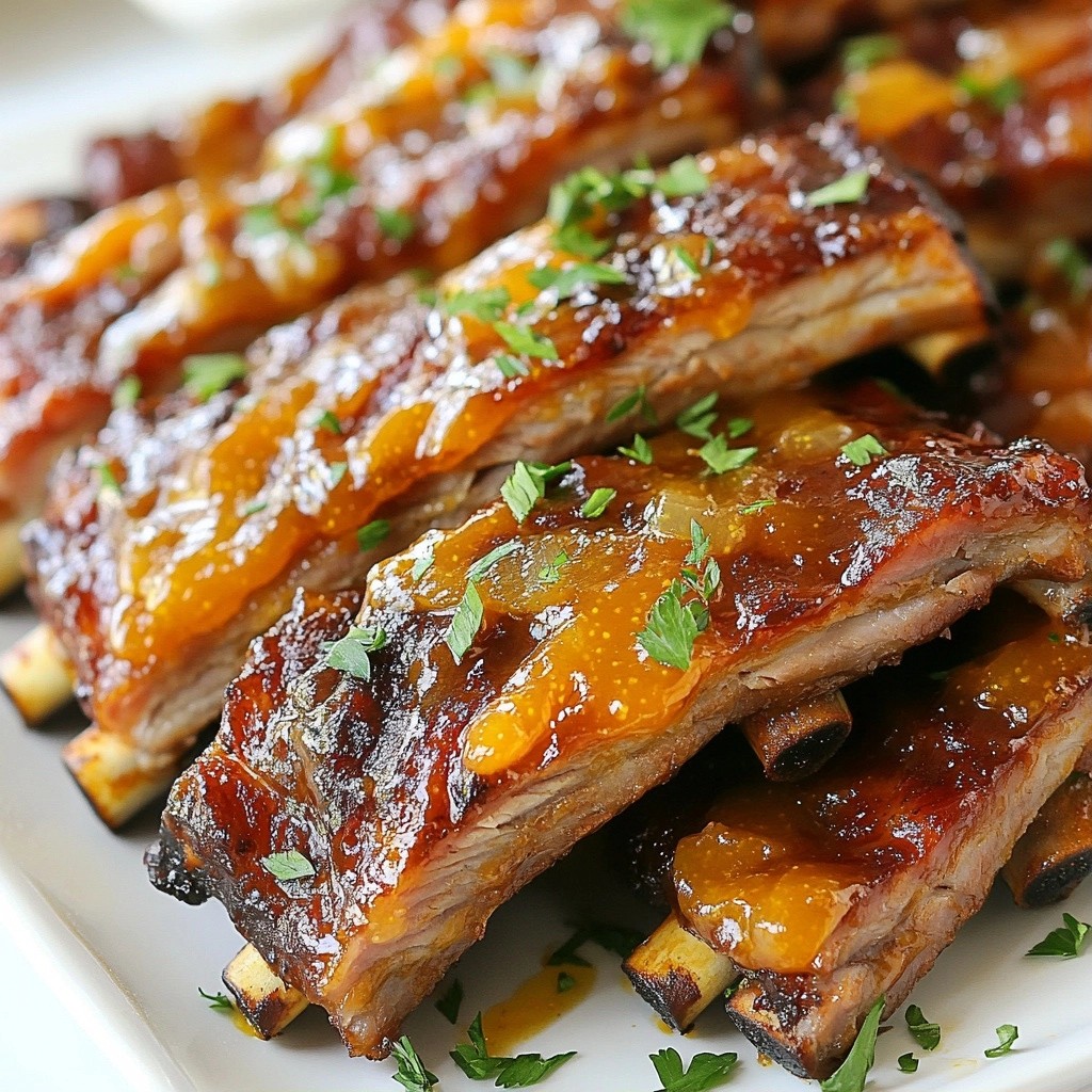 Sticky Apricot BBQ Beef Ribs Juicy and Flavorful Recipe
