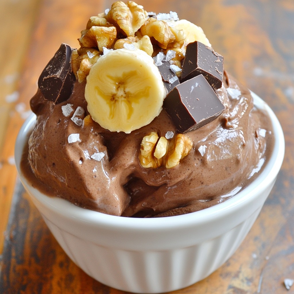 Chunky Monkey Banana Nice Cream Delightful Treat