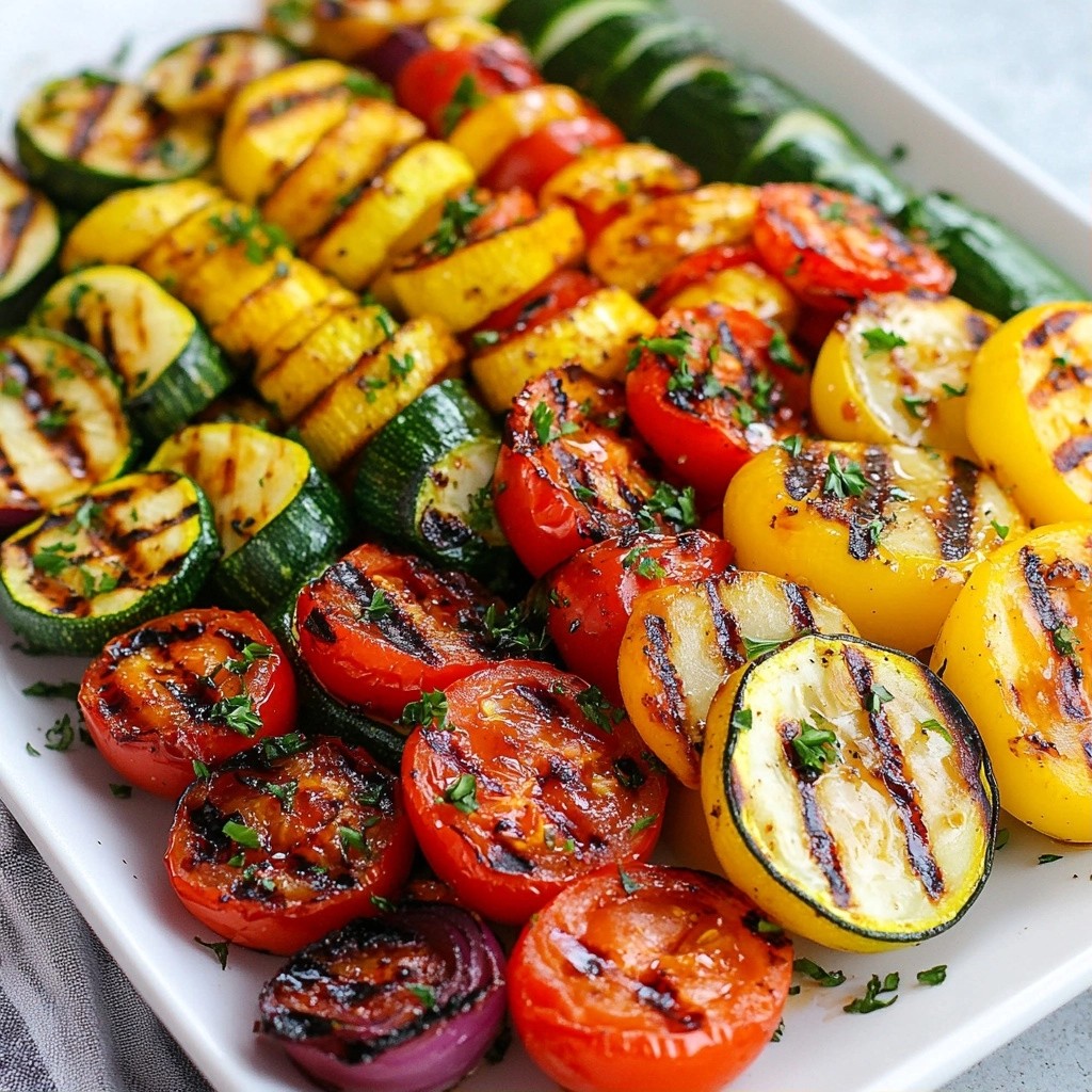 Spicy BBQ Grilled Vegetable Medley Flavorful Delight
