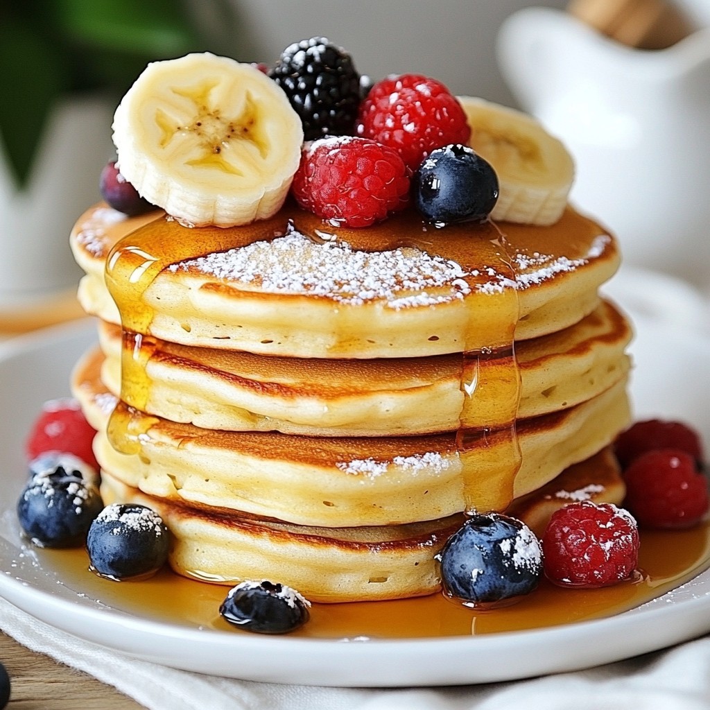 Greek Yogurt Pancakes Fluffy and Delicious Breakfast