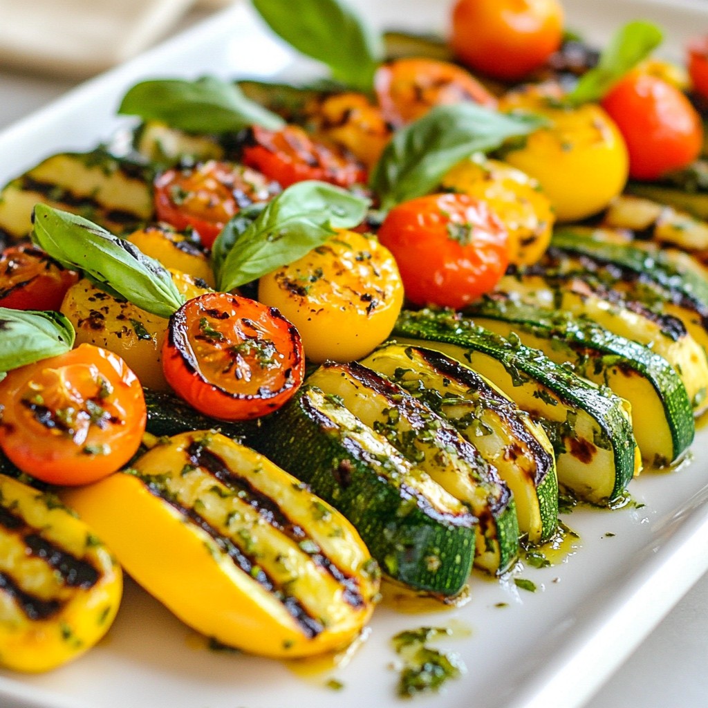 Herb Grilled Zucchini and Squash Medley Delight