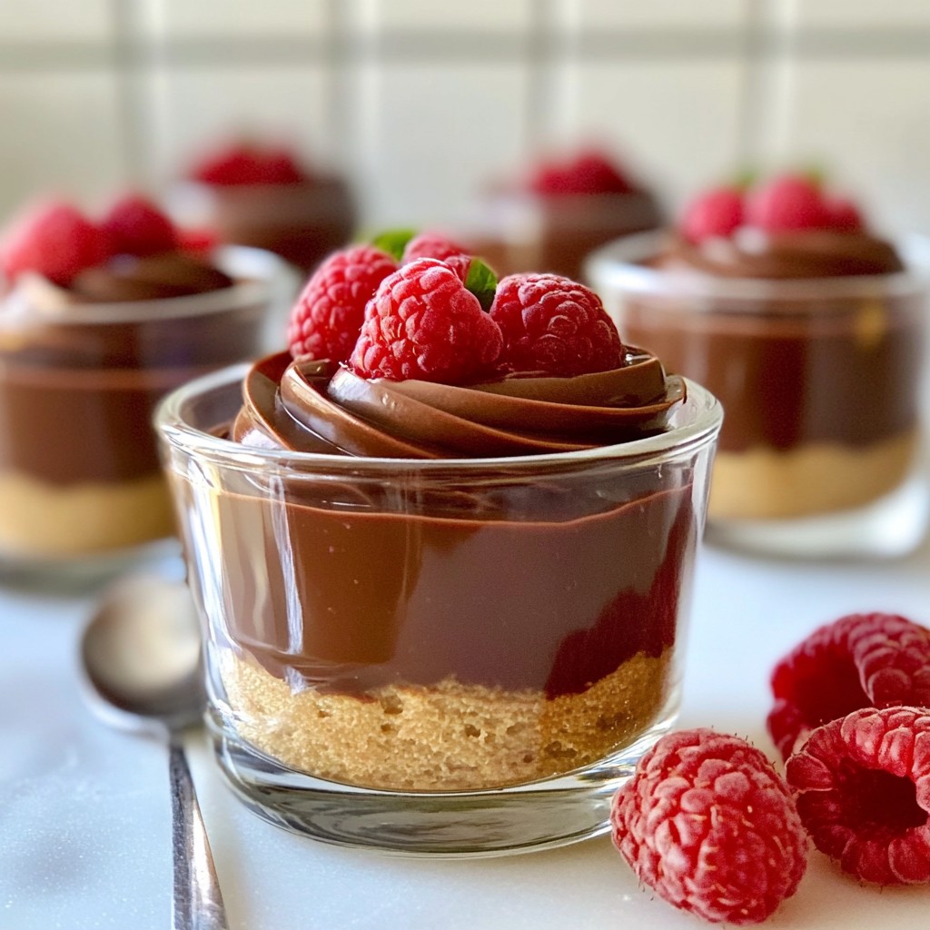 Raspberry Chocolate Mousse Cups Delightful Dessert Treat