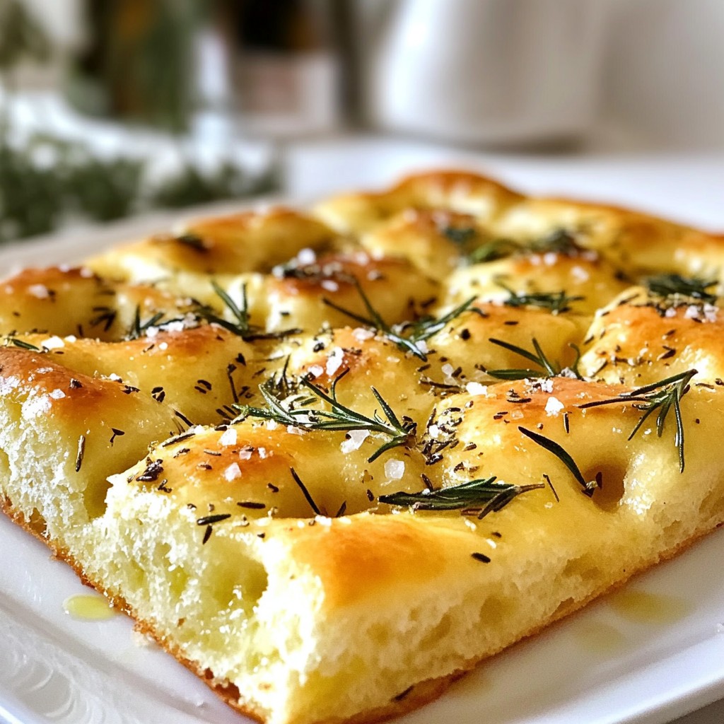 Rosemary Sea Salt Focaccia Simple and Flavorful Recipe