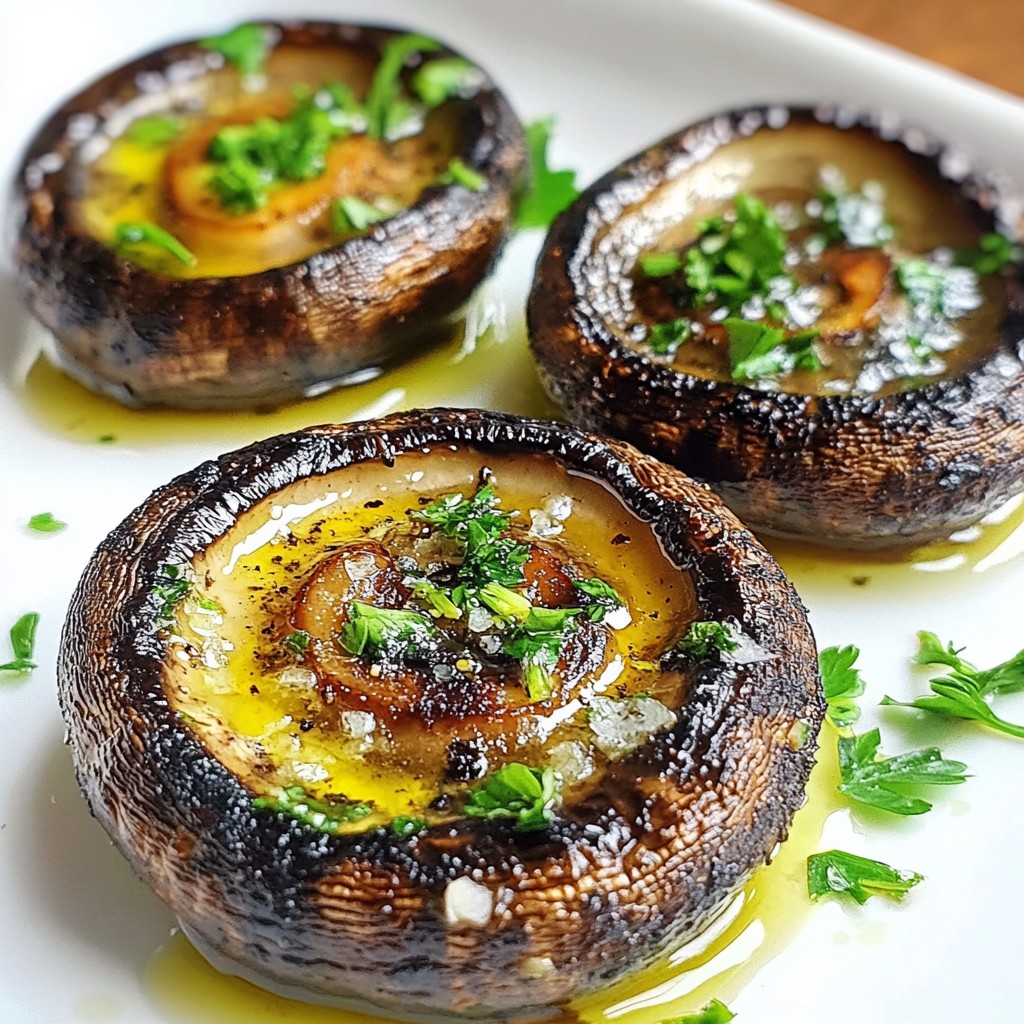 Garlic Butter Grilled Portobello Mushrooms Flavor Boost