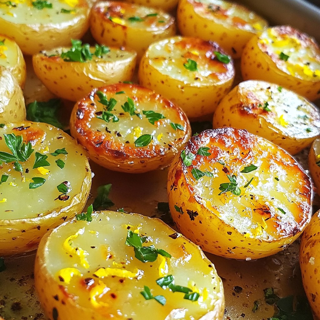 Greek Lemon Roasted Potatoes Flavorful and Simple Dish