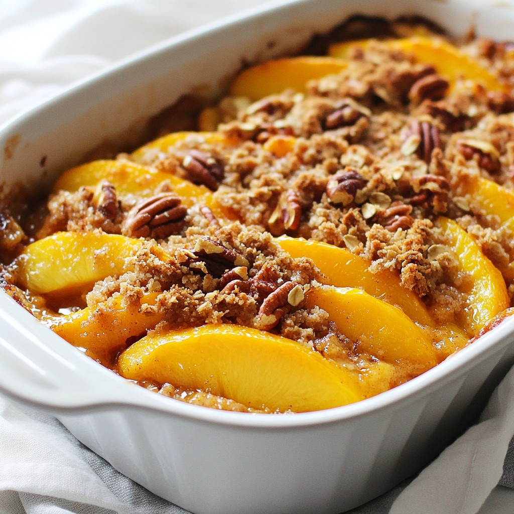 Fresh Peach Crumble Delightful and Simple Dessert