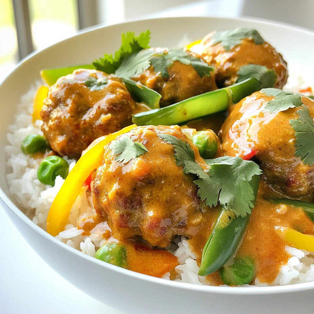 Thai Red Curry Meatballs Flavorful and Easy Recipe
