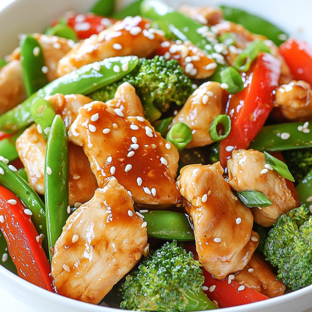 Honey Garlic Chicken Stir Fry Tasty Family Meal