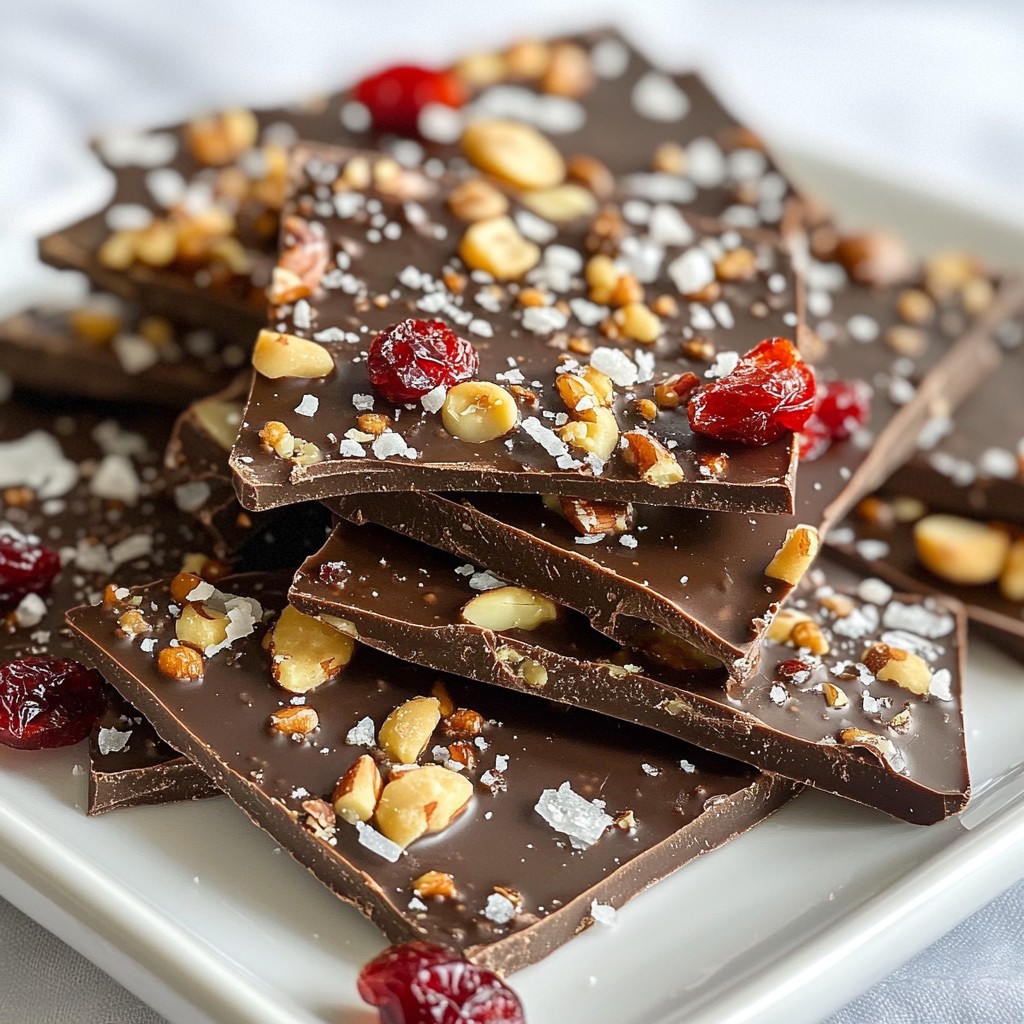 Dark Chocolate Sea Salt Bark Simple and Tasty Treat