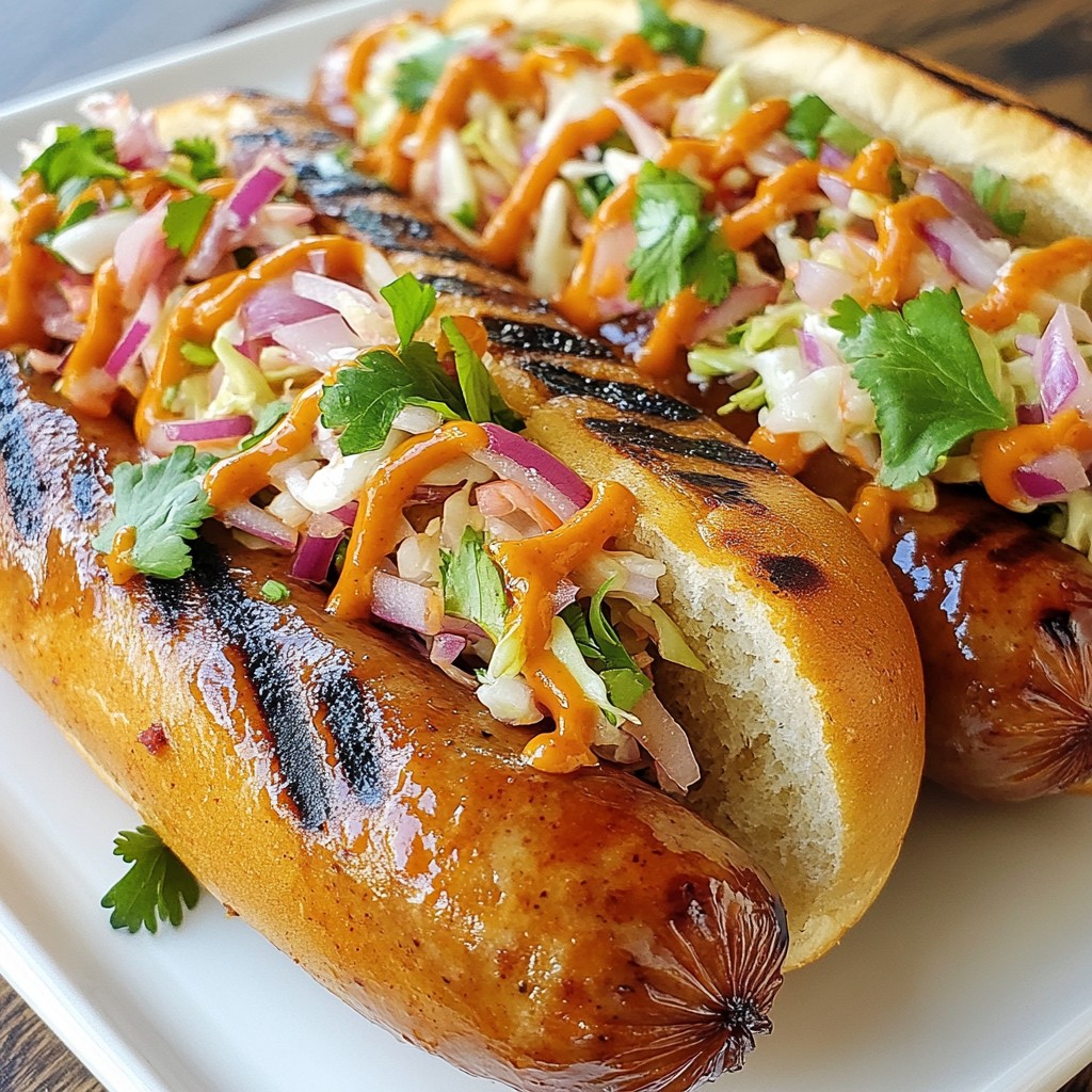 Barbecue Turkey Sausage Hot Dogs Flavorful Delight