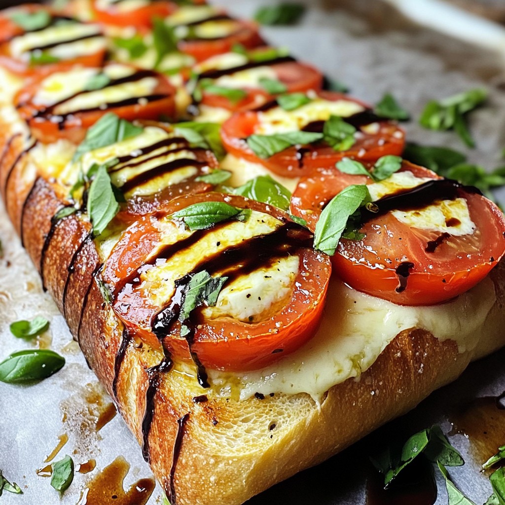 Caprese Garlic Bread Tasty and Easy Recipe