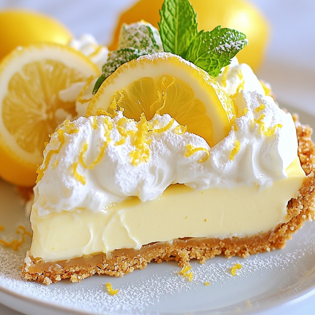 No-Bake Lemon Icebox Pie Refreshing Summer Delight