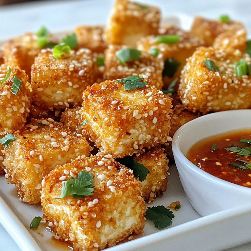 Crispy Sesame Tofu Nuggets Simple and Tasty Snack