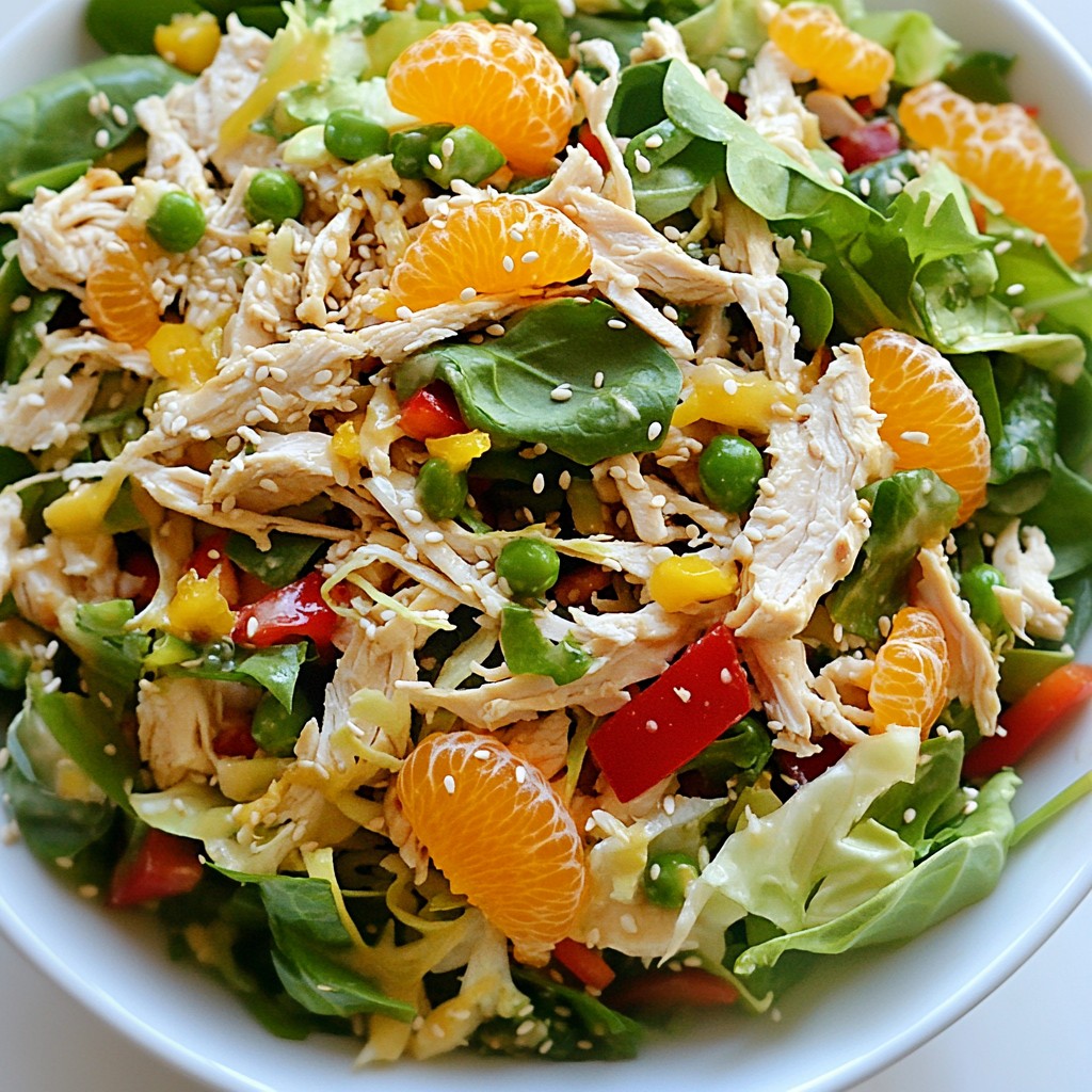 Asian Sesame Chicken Chopped Salad Fresh and Crunchy