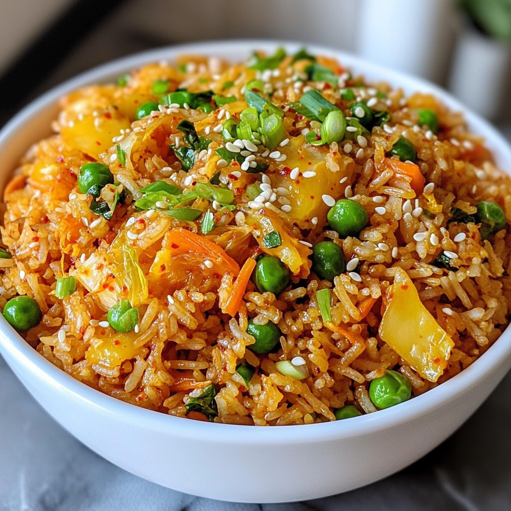 Spicy Kimchi Fried Rice Savory and Flavorful Delight
