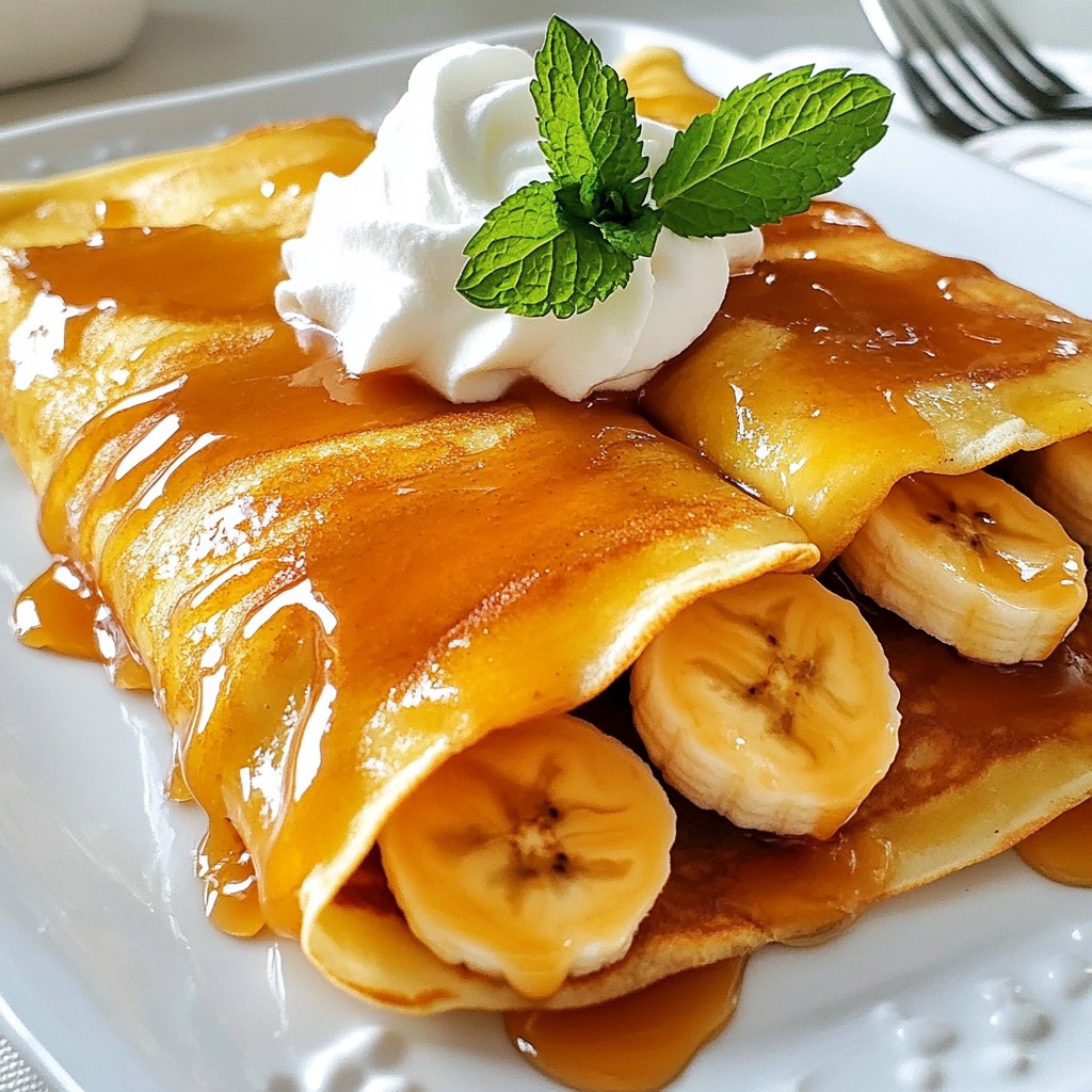 Caramelized Banana Foster Crepes Delightful and Easy