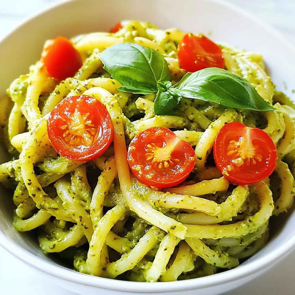 Creamy Avocado Pesto Pasta Fresh and Flavorful Recipe