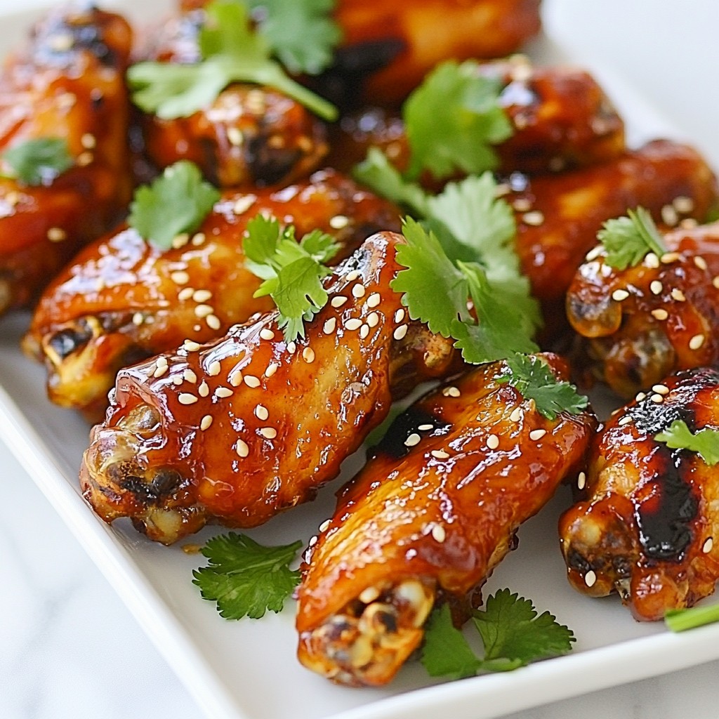 Sweet and Tangy BBQ Chicken Wings Perfectly Crispy