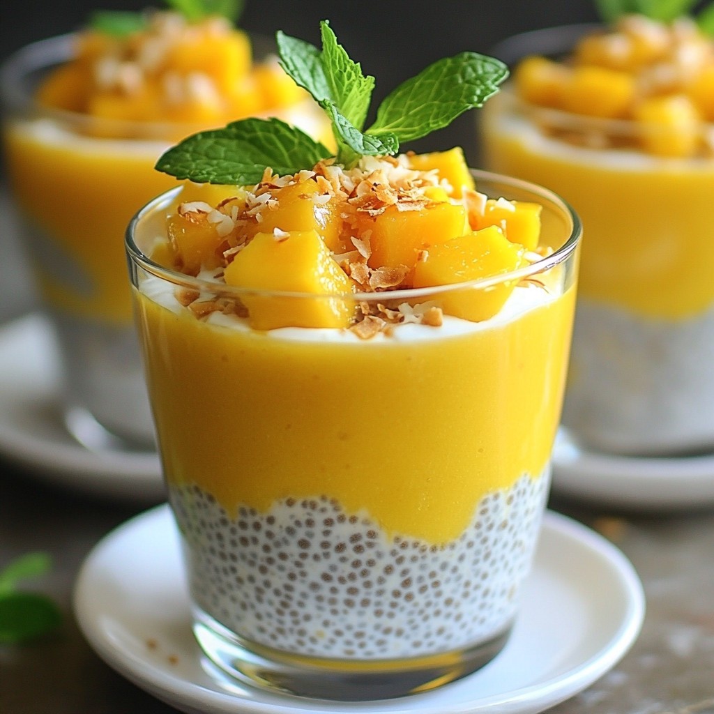 Mango Coconut Chia Pudding Simple and Tasty Recipe
