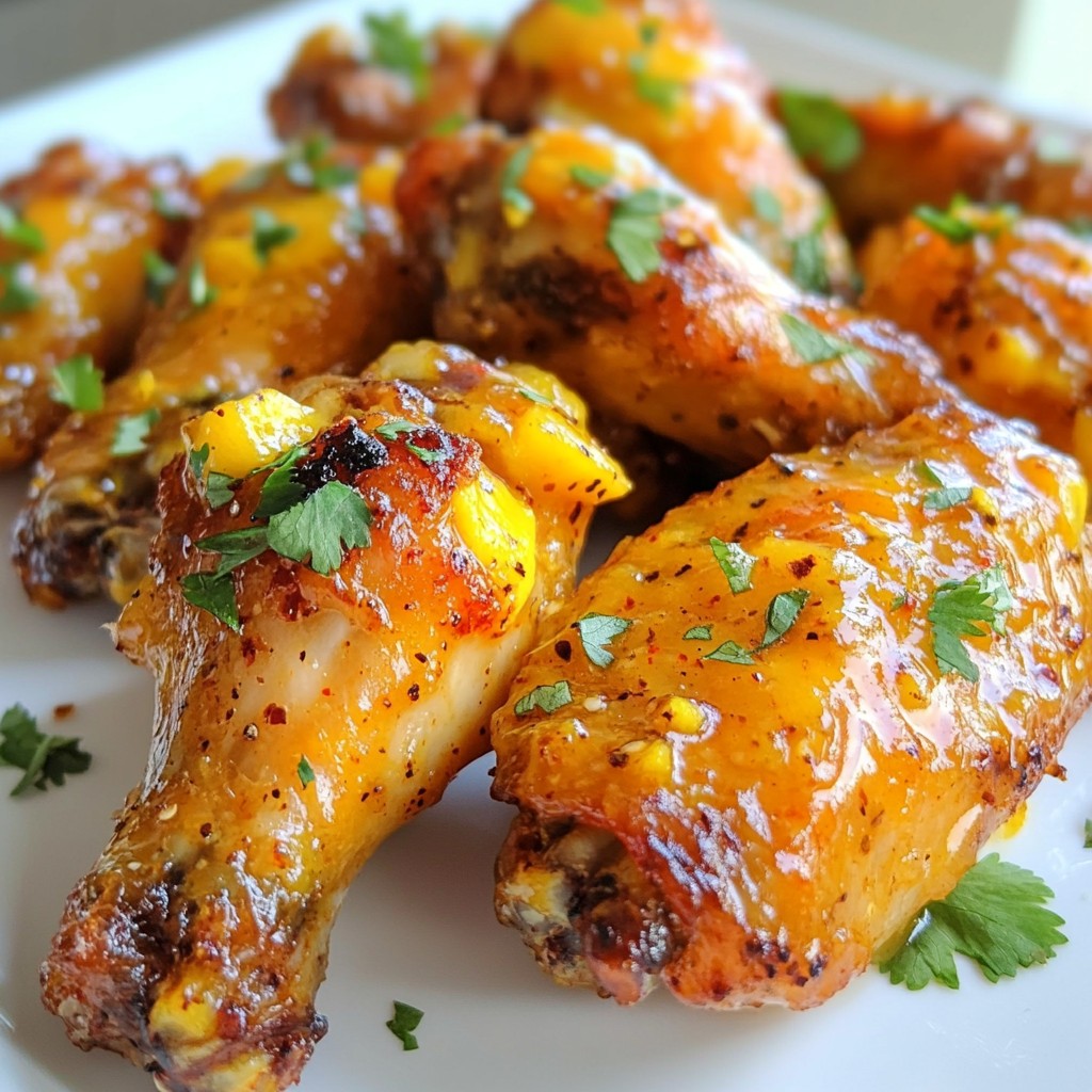 Spicy Mango Habanero Wings Bold Flavor for Game Day