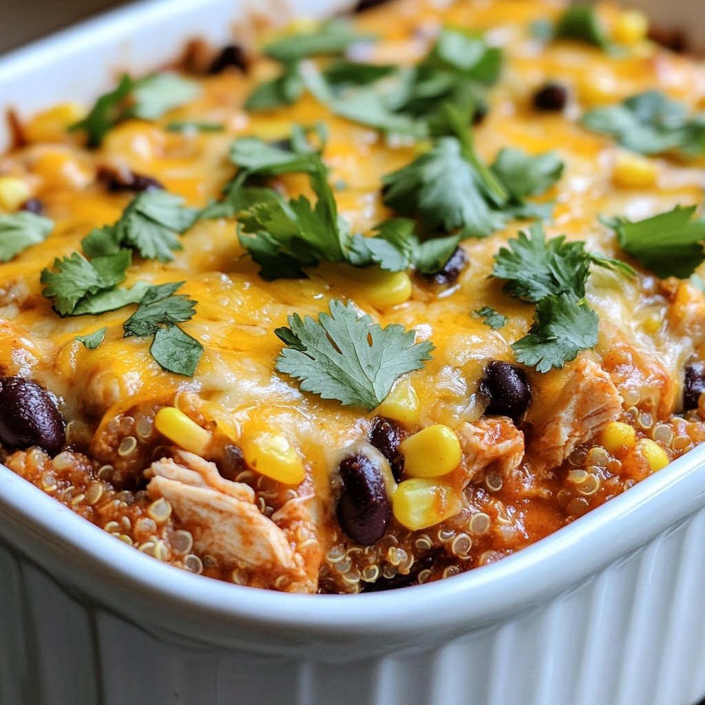 Chicken Enchilada Quinoa Bake Flavorful and Easy Dish