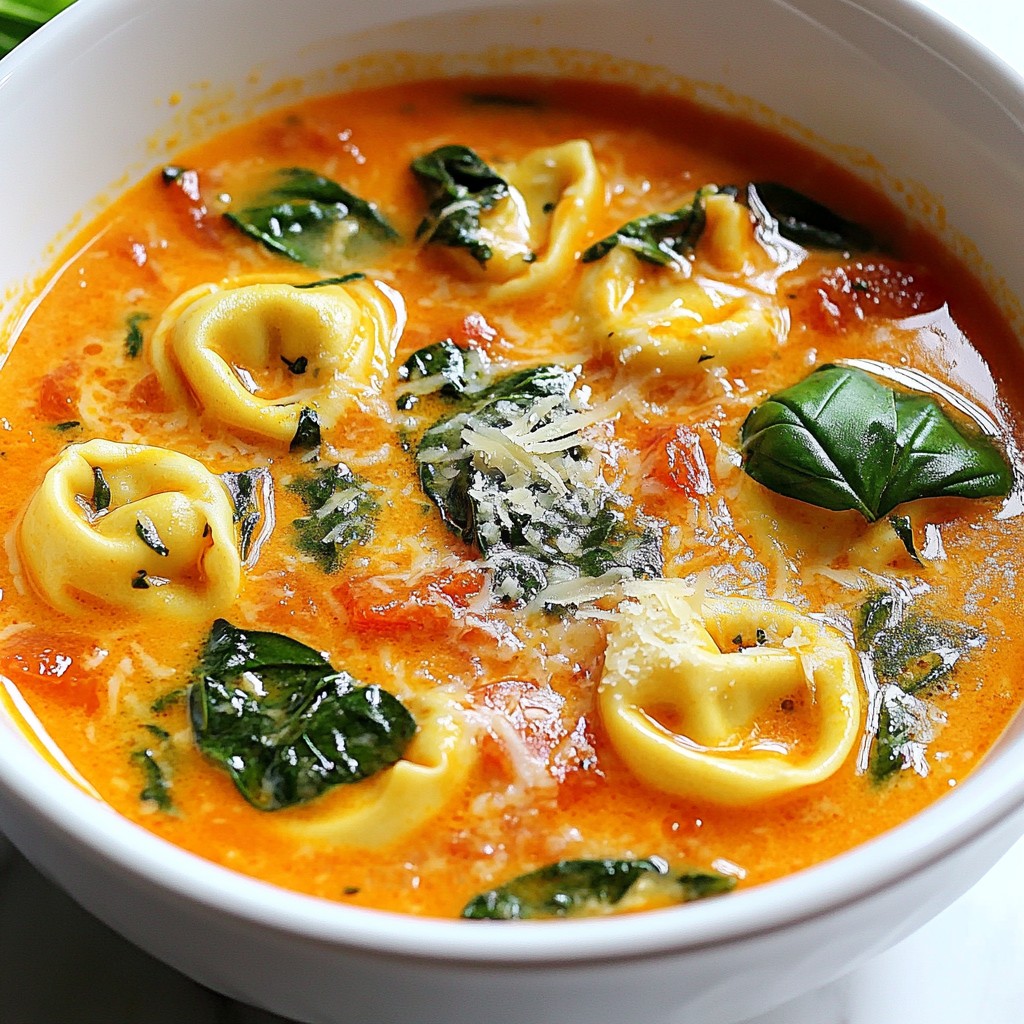 Creamy Tomato Tortellini Soup Flavorful and Cozy Meal