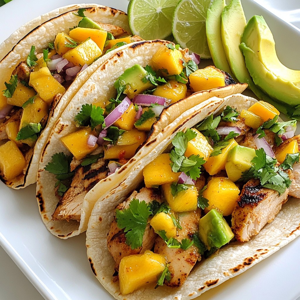 Spicy Mango Chicken Tacos Flavorful and Fun Recipe