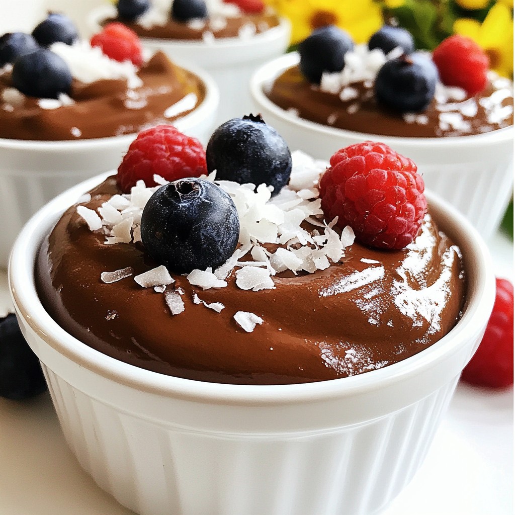 Avocado Chocolate Protein Pudding Creamy Delight