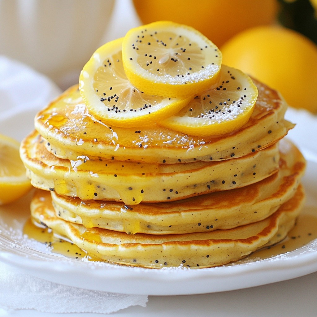 Lemon Poppy Seed Pancakes Light and Fluffy Recipe