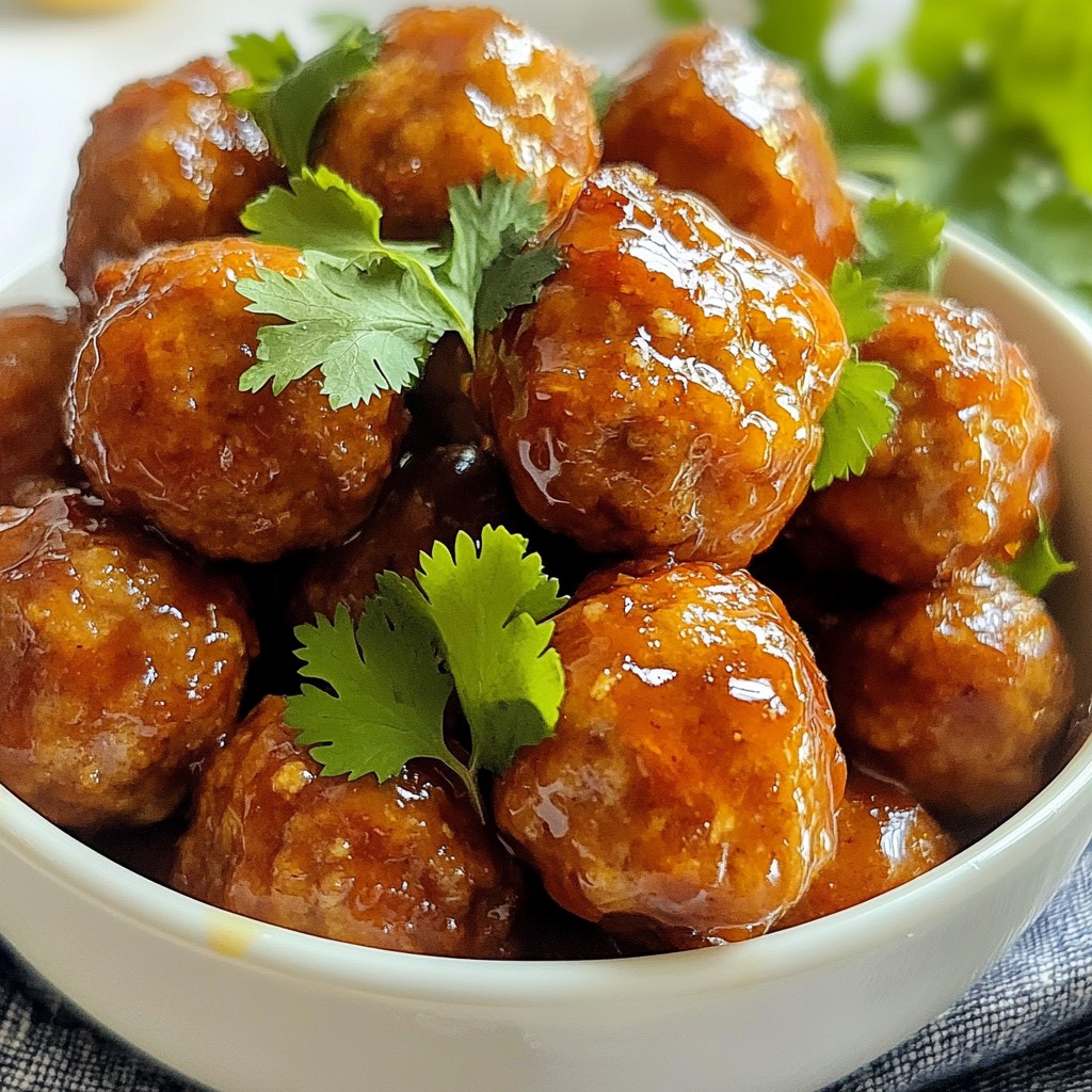 Honey Sriracha Glazed Meatballs Tasty and Simple Recipe