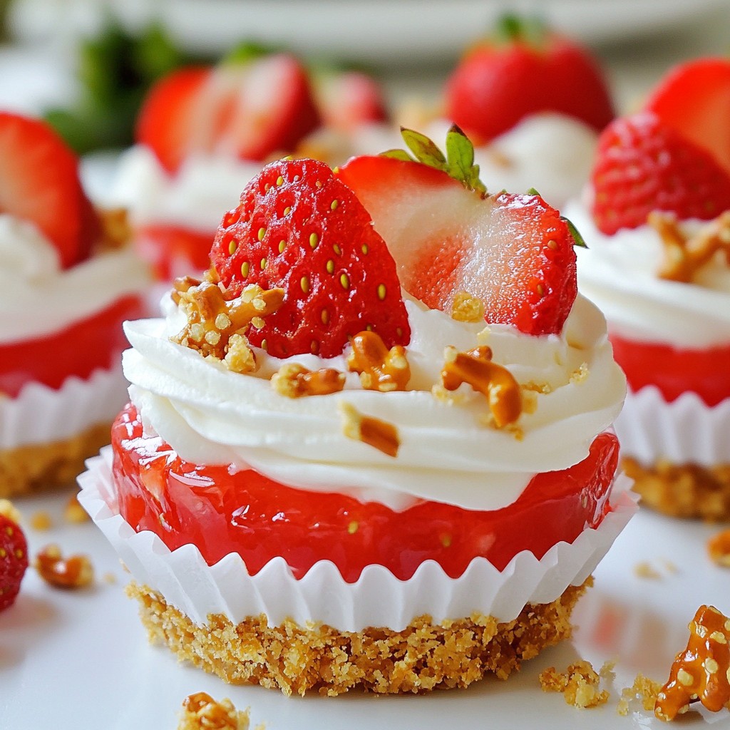 Strawberry Pretzel Salad Cups Fresh and Flavorful Treat