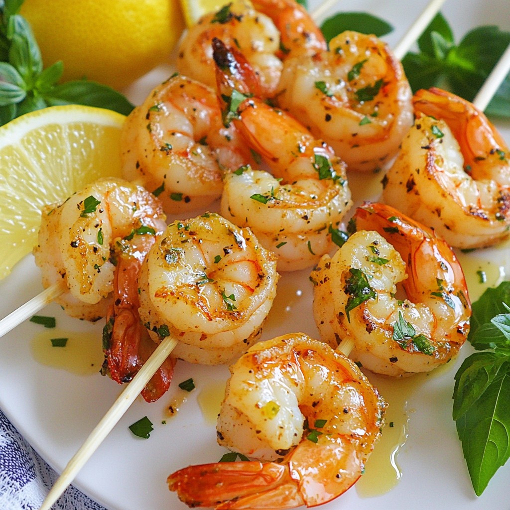 Garlic Herb Shrimp Skewers Flavorful and Simple Delight